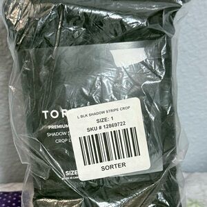 Black Sheer Fabric Layered Top